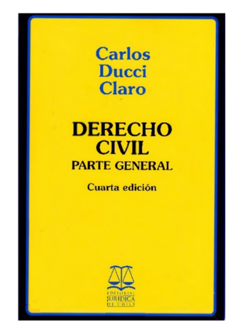 DERECHO CIVIL – PARTE GENERAL
