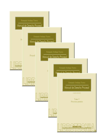 Manual de Derecho Procesal 5 Tomos (7a. ed.)