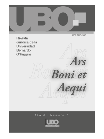 Ars Boni et Aequi – Revista Jurídica de la Universidad Bernardo O’Higgins VOL. 8, NÚM. 2 (2012)