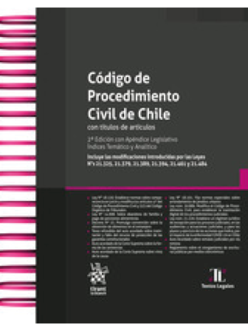 CÓDIGO DE PROCEDIMIENTO CIVIL DE CHILE 2023 Tirant lo Blanch