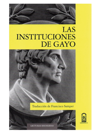 LAS INSTITUCIONES DE GAYO (Francisco Samper Polo)