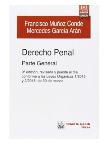 Derecho Penal Parte General 9ª Edición 2015