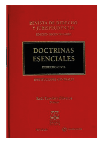 Doctrinas Esenciales Derecho Civil Instituciones Generales