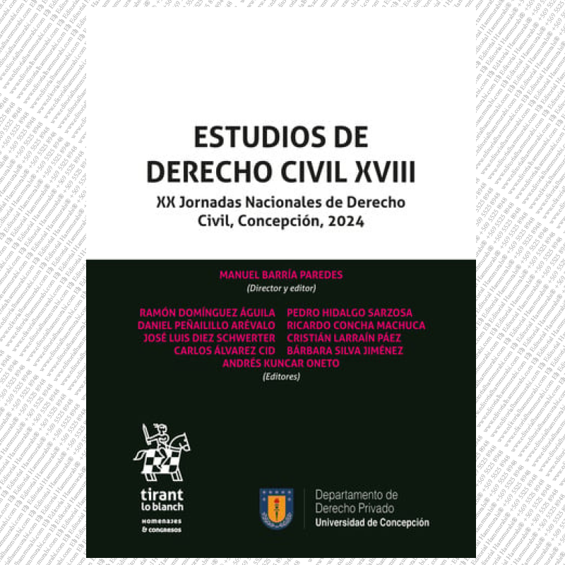 ESTUDIOS DE DERECHO CIVIL XVIII XX Jornadas Nacionales de Derecho Civil, Concepción, 2024