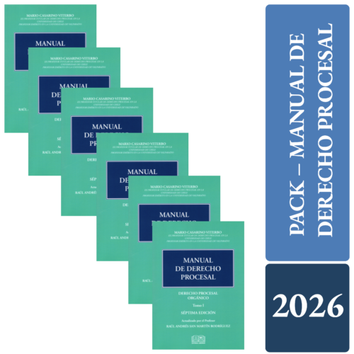 PACK - MANUAL DE DERECHO PROCESAL – Tomo I, II, III, IV, V Y VI Mario Casarino Viterbo