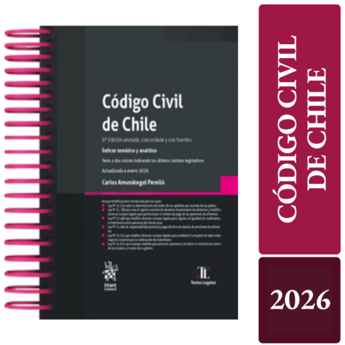 CÓDIGO CIVIL DE CHILE 2026- Tirant lo Blanch – edición anillada