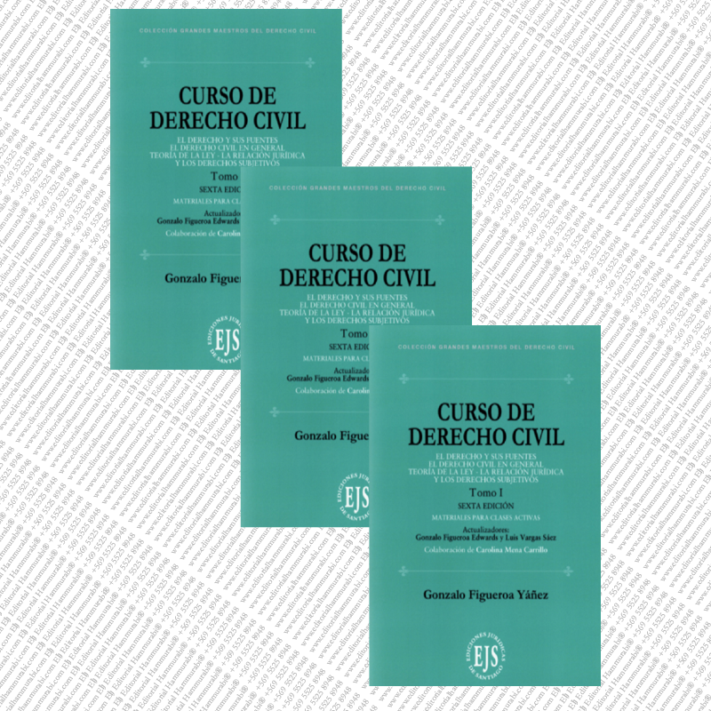 PACK - CURSO DE DERECHO CIVIL - Tomo I, II Y III