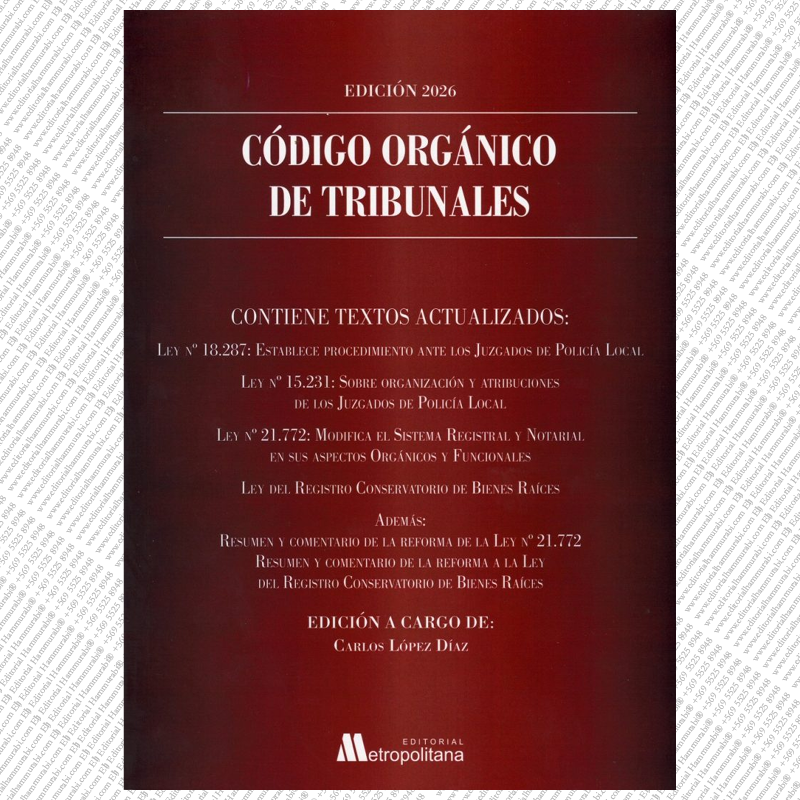 Código Orgánico de Tribunales 2026