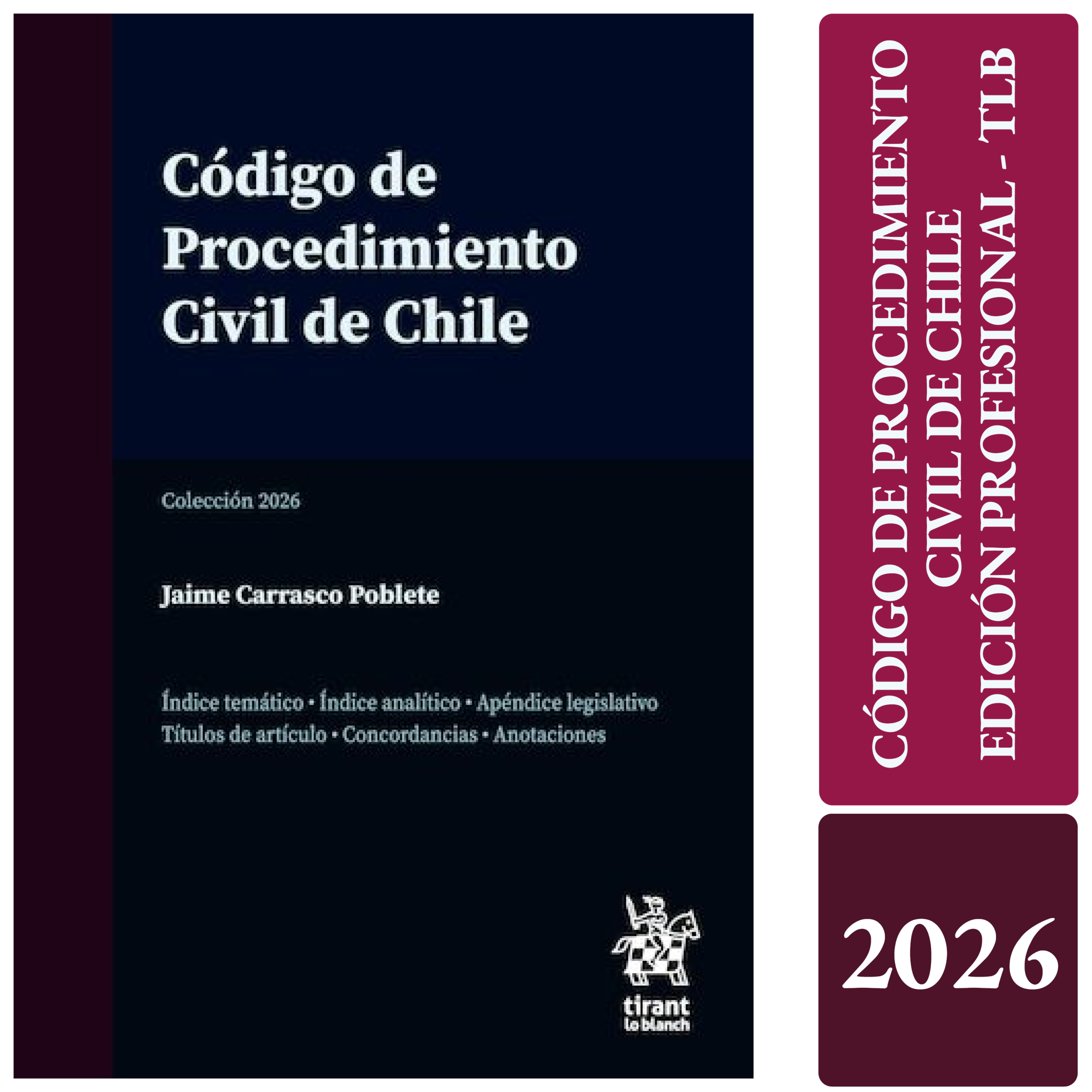 CÓDIGO DE PROCEDIMIENTO CIVIL DE CHILE 2026- Tirant lo Blanch – edición profesional